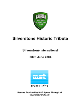 Silverstone Historic Tribute