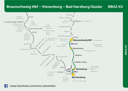 Braunschweig Hbf – Vienenburg – Bad Harzburg/Goslar RB42/43
