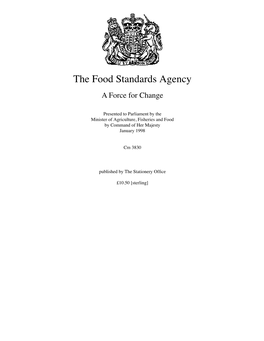 The Food Standards Agency