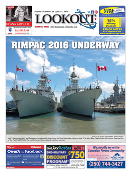 Rimpac 2016 Underway