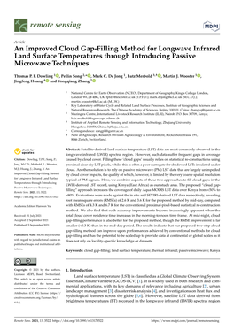 An Improved Cloud Gap-Filling Method for Longwave Infrared Land Surface Temperatures Through Introducing Passive Microwave Techniques