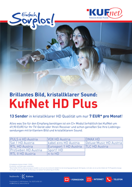 Kabel-TV Digitale Sender Und HD Plus 2020-11-12.Indd