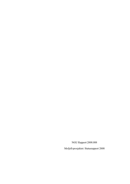 NGU Rapport 2008.088