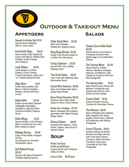 Outdoor & Take-Out Menu