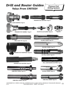 Drill and Router Guides Pressure Foot Value from UNITED! Drilling Systems