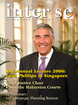 Lord Phillips in Singapore SAL Annual Lecture 2006