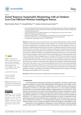 Aerial Tramway Sustainable Monitoring with an Outdoor Low-Cost Efficient Wireless Intelligent Sensor