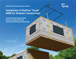 Installation of Dupont™ Tyvek® WRB for Modular Construction