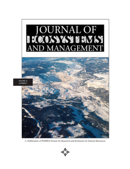 Natural Disturbance and Post-Disturbance Management