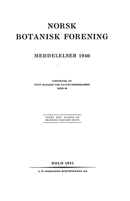 Norsk Botanisk Forening