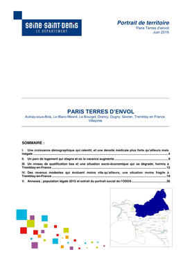 Portrait De Territoire EPT Paris Terres D'envol