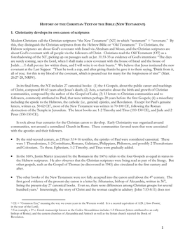 New Testament Canon Formation 2