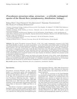 Morphometry, Distribution, Biology)