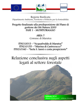 Relazione Finale Aspetti Forestali