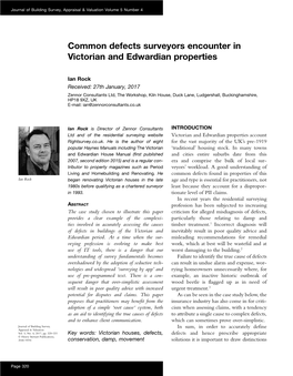 Common Defects Surveyors Encounter in Victorian and Edwardian Properties