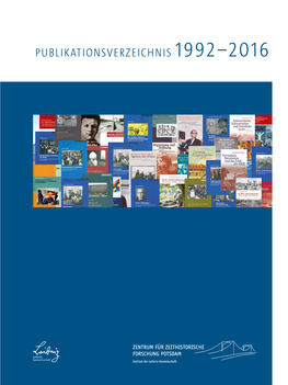 Publikationsverzeichnis 1992–2016