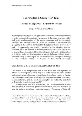 The Kingdom of Castile (1157–1212)