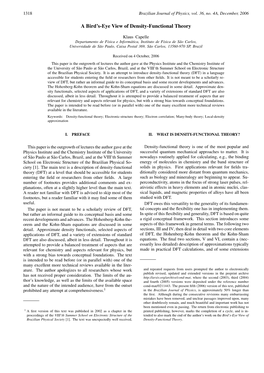 A Bird's-Eye View of Density-Functional Theory