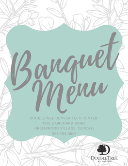 DTC Banquet Menu