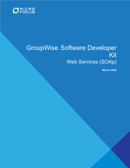 Groupwise SDK: Web Services (SOAP)