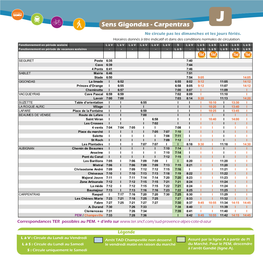 Tableau FH Ligne J