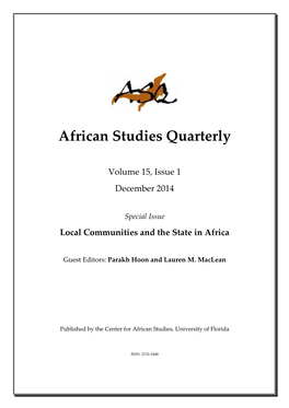 African Studies Quarterly