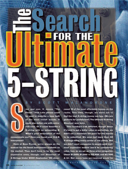Search for the Ultimate 5-String, Bass Player, January 1997