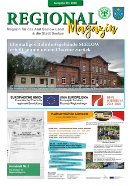 Seelow-Land & Die Stadt Seelow Magazinmagazin Ehemaliges Bahnhofsgebäude SEELOW Erhält Seinen Neuen Charme Zurück