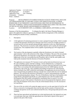 Planning Community: Llanberis Ward: Llanberis