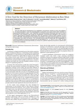 A New Tool for the Detection of Horsemeat Adulteration in Raw Meat