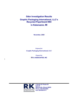 RKA Odor Investigation Report