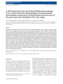 Transcriptome Sequencing, Characterization and Overview of the Gene Expression Along Three Life Cycle Stages