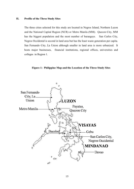 Profile of the Three Study Sites