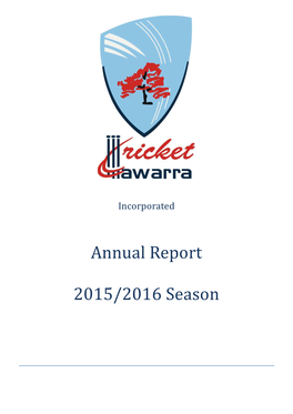 Annual Report 2015/2016 Season