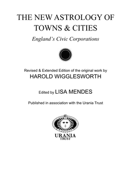 The New Astrology of Towns & Cities