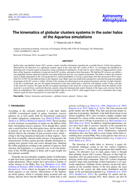 The Kinematics of Globular Clusters Systems in the Outer Halos of the Aquarius Simulations J