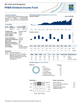 PH&N Dividend Income Fund