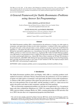 A General Framework for Stable Roommates Problems Using Answer Set Programming∗