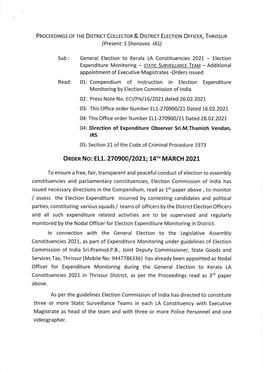 01: Compendium of Lnstruction in Election Expenditure Order No