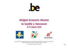 Belgian Economic Mission to Seattle & Vancouver