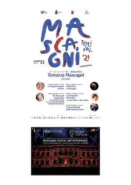 MASCAGNI FESTIVAL 2021 Terrazza Mascagni, Livorno - Inizio Spettacoli Ore 21.30