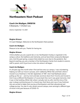 Northeastern Next Podcast