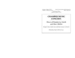 Chamber Music Concert