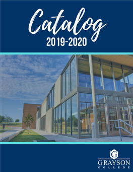 Grayson College Course Catalog General Information