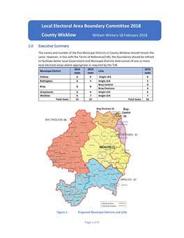 Local Electoral Area Boundary Committee 2018 County Wicklow