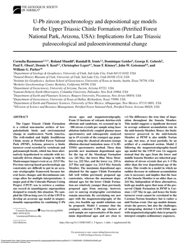 U-Pb Zircon Geochronology and Depositional