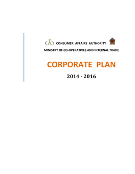 Corporate Plan 2014-2016