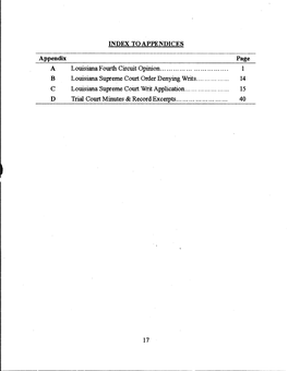 Appendix Page a Louisiana Fourth Circuit Opinion