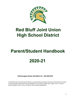 RBHS 20-21 Student Handbook