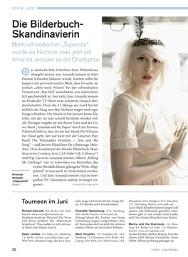 Die Bilderbuch- Skandinavierin Beim Schwedischen „Superstar“ Wurde Sie Nummer Zwei, Jetzt Will Amanda Jenssen an Die Chartspitze